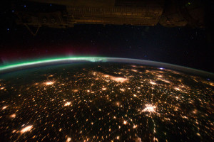 Lights over the US Midwest